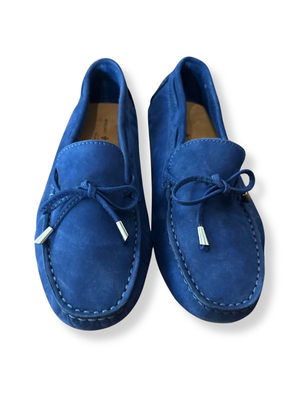 Mercanti Fiorentini Women’s Cobalt Blue Suede Driving Loafers Size 9B
